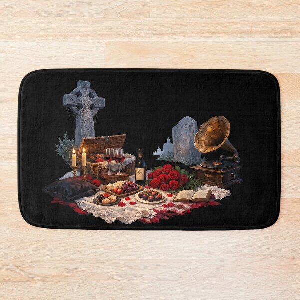 Item preview, Gothic Graveyard Picnic – Dark Romantic Still Life designed and sold by Mouraludia.