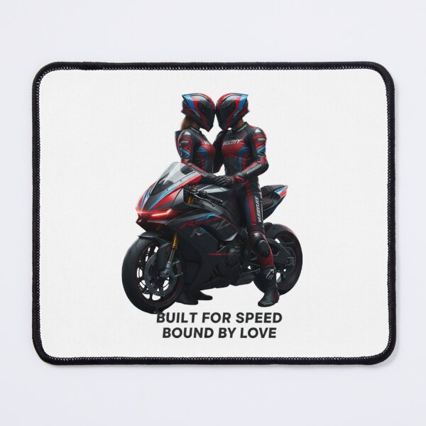 Item preview, Built for Speed. Bound by Love- Motorcycle Couple Design designed and sold by TwoWheels-shop.
