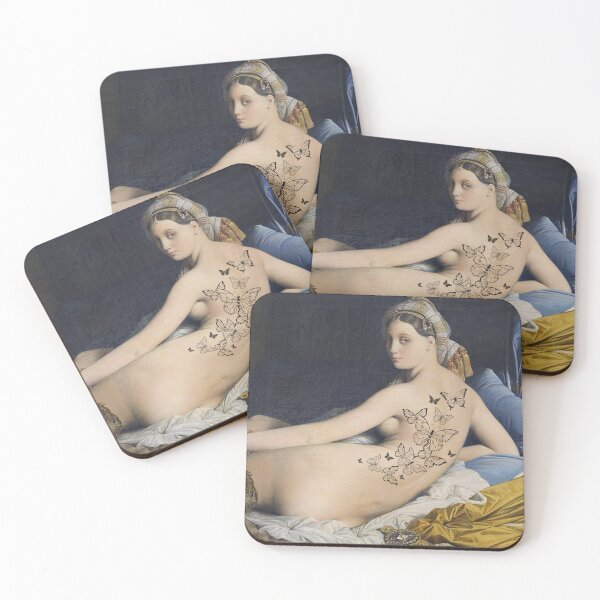 Item preview, Classical Nude Butterfly Tattoo Art – Elegant Fine Art Parody designed and sold by art4artsak3.