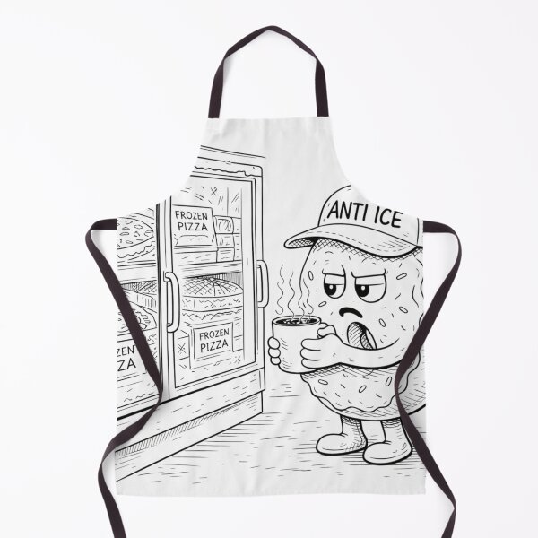 Item preview, Anti Ice | Coffee vs Frozen Pizza Aisle (Funny Food Line Art) designed and sold by ComedyInkFactor.