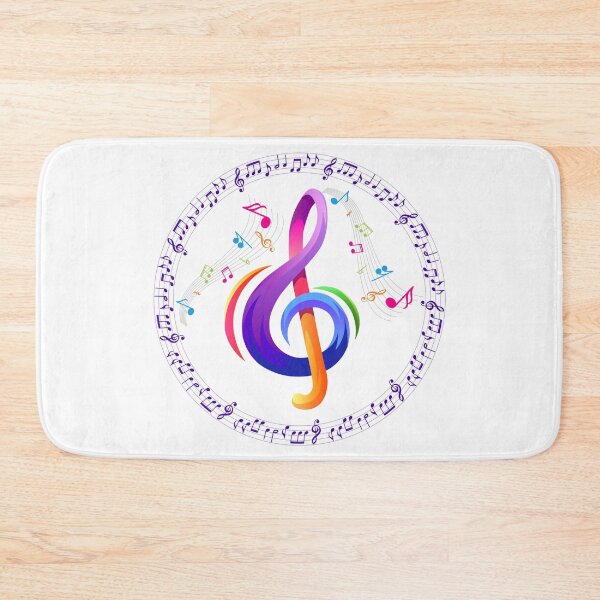 Item preview, Treble Clef Multicolour Music designed and sold by Rawfuzion.