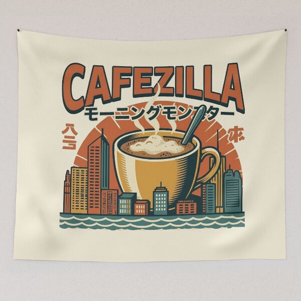 Item preview, Cafezilla – giant coffee, Japanese style designed and sold by LuloCreative.