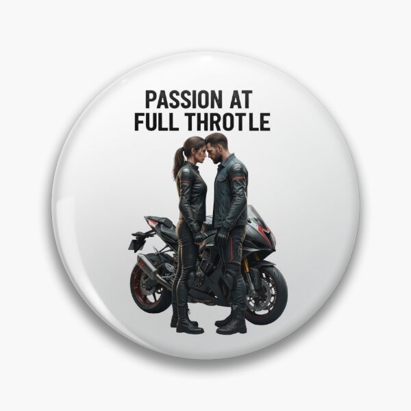 Item preview, Passion at Full Throttle – Motorcycle Couple Design designed and sold by TwoWheels-shop.