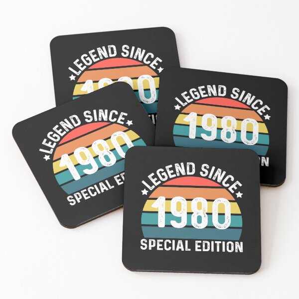 Item preview, Legend Since 1980 - Vintage Retro Special Edition Birthday Celebration  designed and sold by Shape Snip Studio.