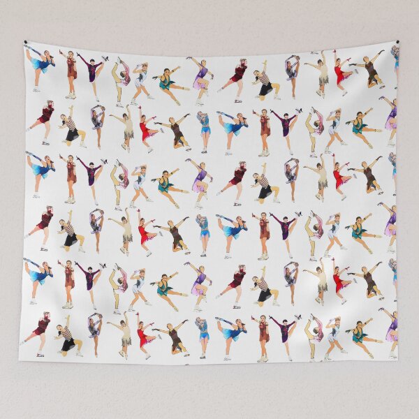 Item preview, Female Figure Skaters Art  designed and sold by thatskatingshop.