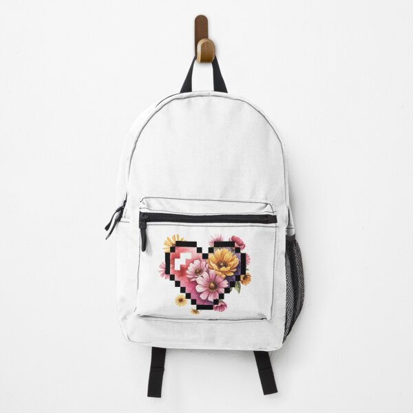 Item preview, Pixelated Heart with Flowers designed and sold by jkrphoto.