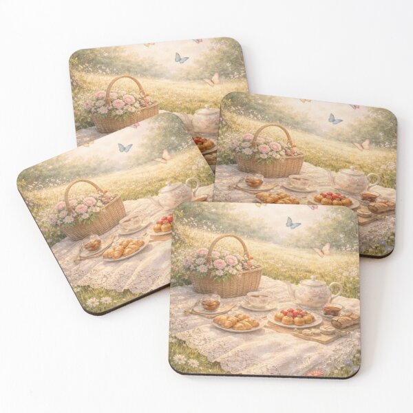 Item preview, Fairytale Tea Picnic – Wildflowers, Pastries & Butterflies (Victorian Cottagecore) designed and sold by ArtFreshStudio.