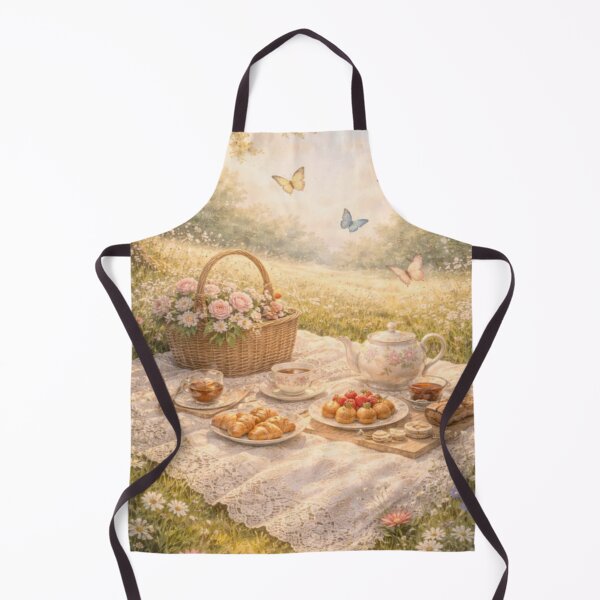 Item preview, Fairytale Tea Picnic – Wildflowers, Pastries & Butterflies (Victorian Cottagecore) designed and sold by ArtFreshStudio.