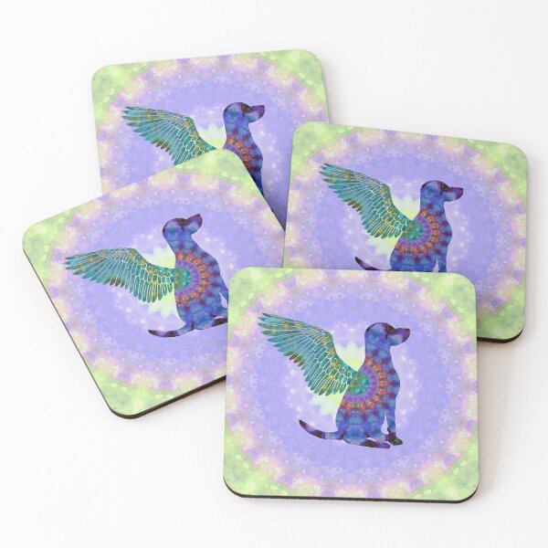 Item preview, All Dogs Go To Heaven - Colorful Purple Mandala Art - By Sharon Cummings designed and sold by Sharon Cummings Art.