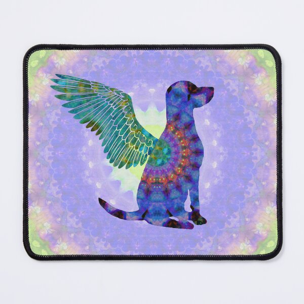 Item preview, All Dogs Go To Heaven - Colorful Purple Mandala Art - By Sharon Cummings designed and sold by Sharon Cummings Art.