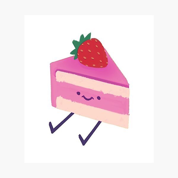 Item preview, Happy Strawberry Cake Slice designed and sold by Asutip.