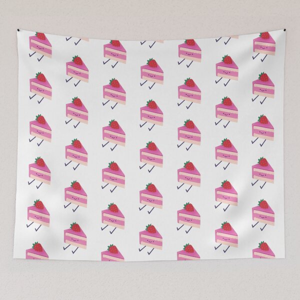 Item preview, Happy Strawberry Cake Slice designed and sold by Asutip.