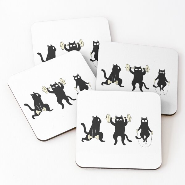 Item preview, Workout Cats – Gym Fitness Kitties designed and sold by funjaan.