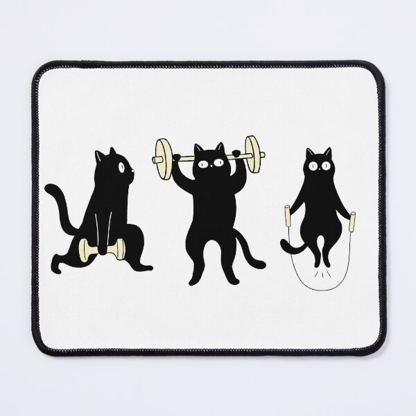 Item preview, Workout Cats – Gym Fitness Kitties designed and sold by funjaan.