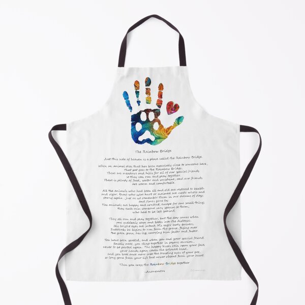 Item preview, The Rainbow Bridge Forever Love Hand Print designed and sold by Sharon Cummings Art.
