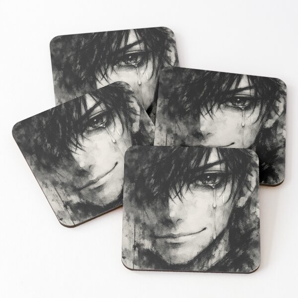 Item preview, Haunting Gothic Ink Portrait Crying Face Dark Emotional Expression designed and sold by athanasioungr.