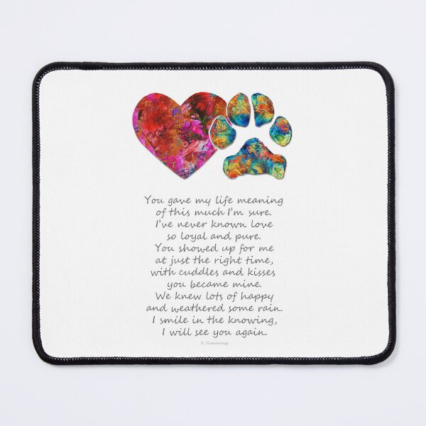 Item preview, My Dog I Will See You Again Colorful Memorial Art designed and sold by Sharon Cummings Art.