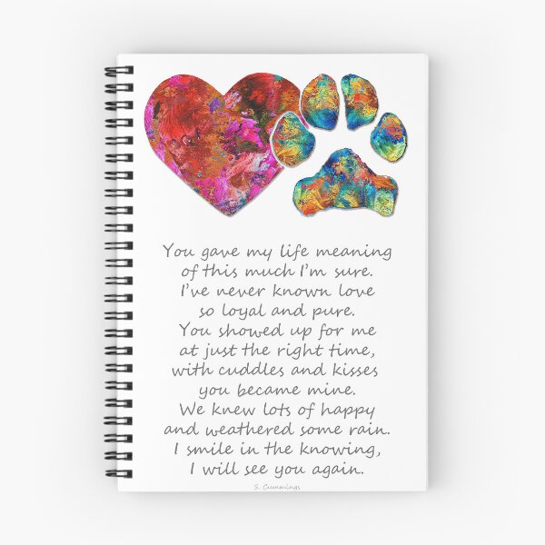 Item preview, My Dog I Will See You Again Colorful Memorial Art designed and sold by Sharon Cummings Art.