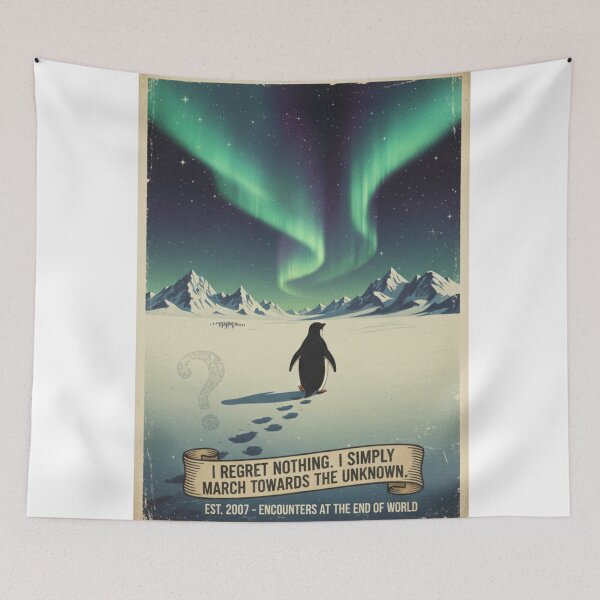 Item preview, The Nihilist Penguin - March Towards the Unknown designed and sold by MarElfArtelier.