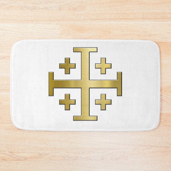 Item preview, Golden Jerusalem Cross Luxe Symbol designed and sold by PatriotFoundry.