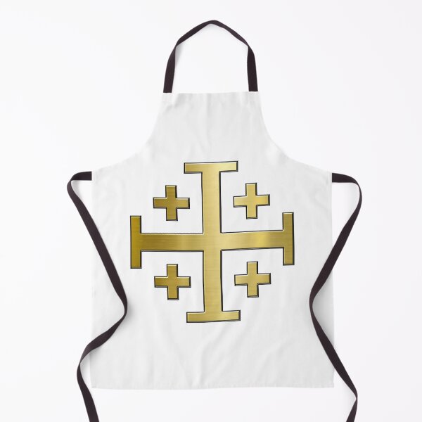 Item preview, Golden Jerusalem Cross Luxe Symbol designed and sold by PatriotFoundry.