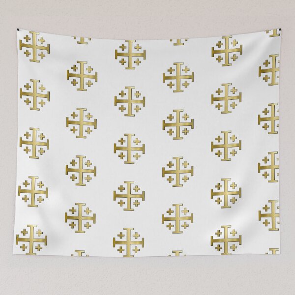 Item preview, Golden Jerusalem Cross Luxe Symbol designed and sold by PatriotFoundry.