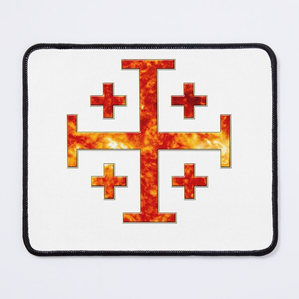Item preview, Fiery Jerusalem Cross Sun Symbol designed and sold by PatriotFoundry.
