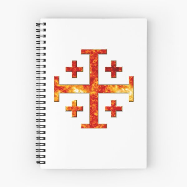 Item preview, Fiery Jerusalem Cross Sun Symbol designed and sold by PatriotFoundry.