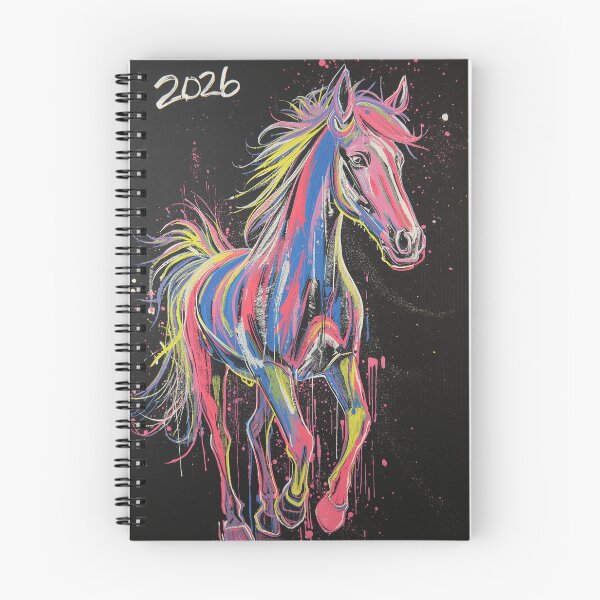 Item preview, "Rainbow Horse in Pastel Technique" designed and sold by  BoomPoster.