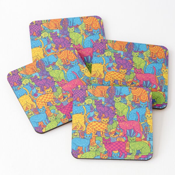 Item preview, Cosmic Cats: An Explosion of Color and Whiskers designed and sold by Opps-diseño.