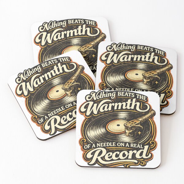 Item preview, Nothing Beats the Warmth of a Needle on a Real Record | Vintage Vinyl Lover Design designed and sold by Item Geeks.