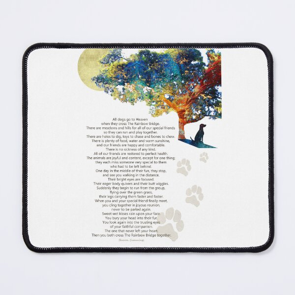 Item preview, Rainbow Bridge Dog Memorial Art designed and sold by Sharon Cummings Art.