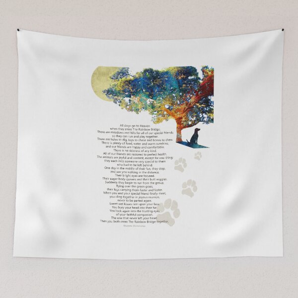 Item preview, Rainbow Bridge Dog Memorial Art designed and sold by Sharon Cummings Art.