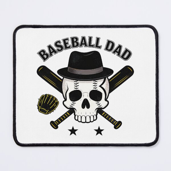 Item preview, Baseball Dad Skull Vintage Sports Design designed and sold by truongloc246.