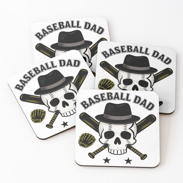 Item preview, Baseball Dad Skull Vintage Sports Design designed and sold by truongloc246.