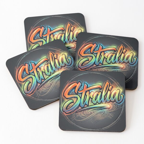 Item preview, Australia Neon Street Typography Art designed and sold by JaaGo PopLab.