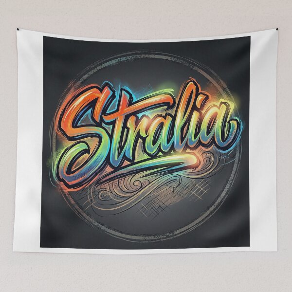 Item preview, Australia Neon Street Typography Art designed and sold by JaaGo PopLab.