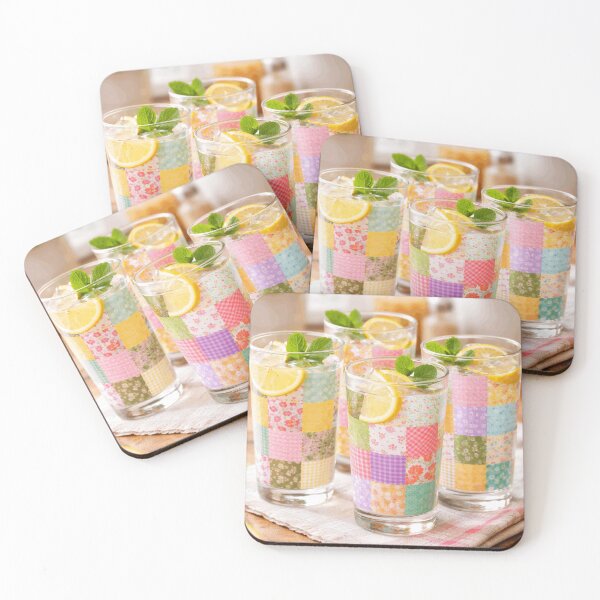 Item preview, Patchwork Lemonade on a Cozy Summer Table designed and sold by CzipipitoStudio.