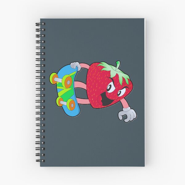 Item preview, Cute Retro Strawberry Riding A Skateboard. designed and sold by Lovemountain.