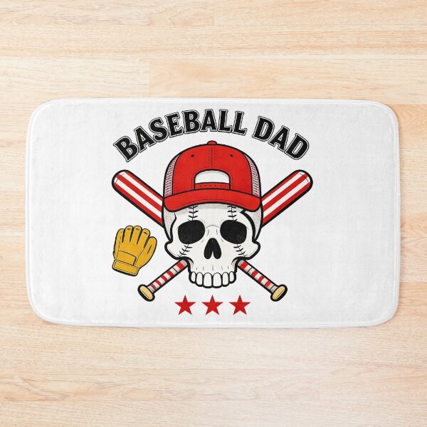Item preview, Baseball Dad Skull Red Vintage Sports Design designed and sold by truongloc246.