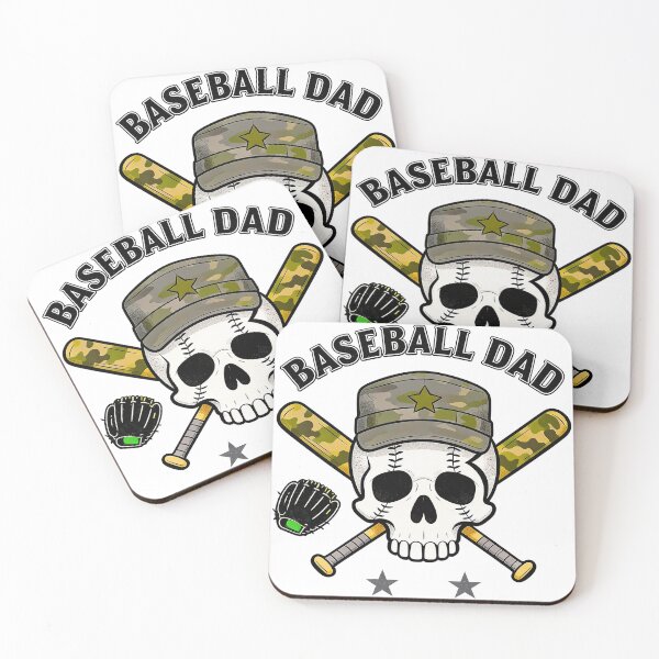 Item preview, Baseball Dad Skull Military Camo Sports Design designed and sold by truongloc246.
