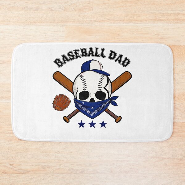 Item preview, Baseball Dad Skull Blue Bandana Vintage Sports Design designed and sold by truongloc246.