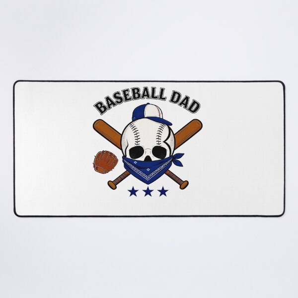 Item preview, Baseball Dad Skull Blue Bandana Vintage Sports Design designed and sold by truongloc246.