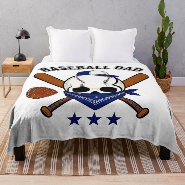 Item preview, Baseball Dad Skull Blue Bandana Vintage Sports Design designed and sold by truongloc246.