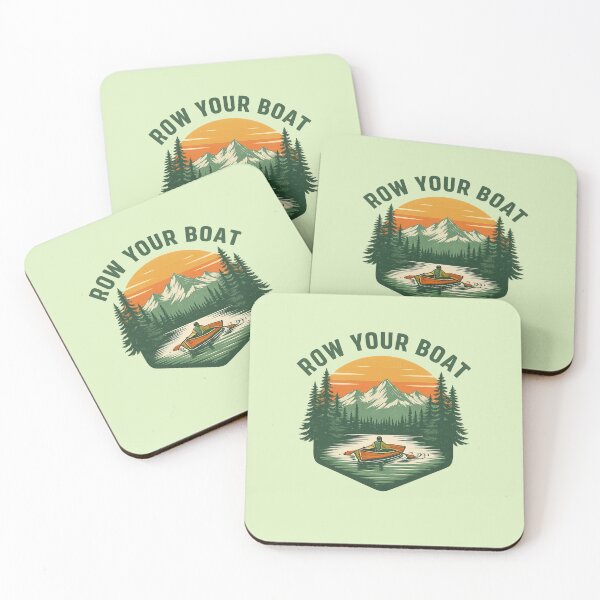 Item preview, Row Your Boat – Man Rowing a Boat on the Lake designed and sold by LuloCreative.