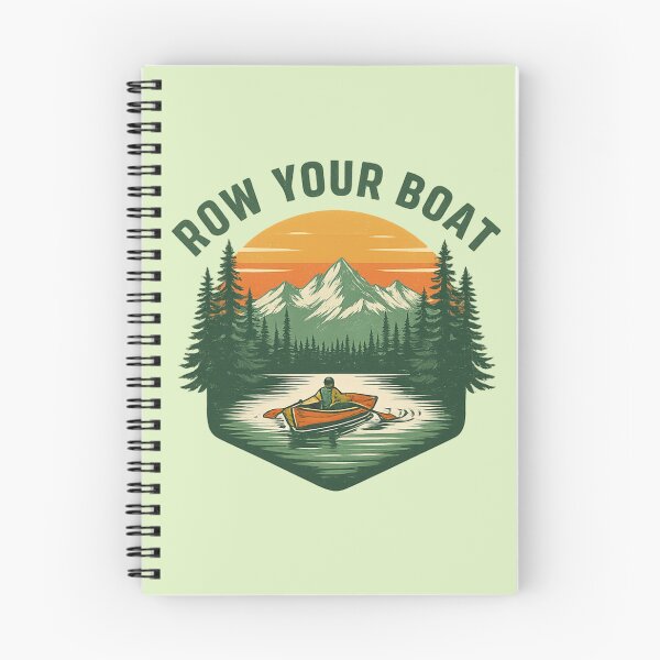 Item preview, Row Your Boat – Man Rowing a Boat on the Lake designed and sold by LuloCreative.