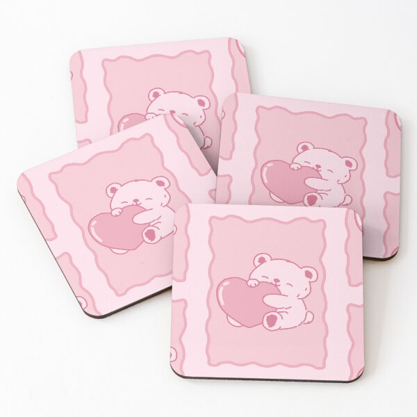 Item preview, Soft Pink Teddy Bear Valentine Design designed and sold by JujuArtss.