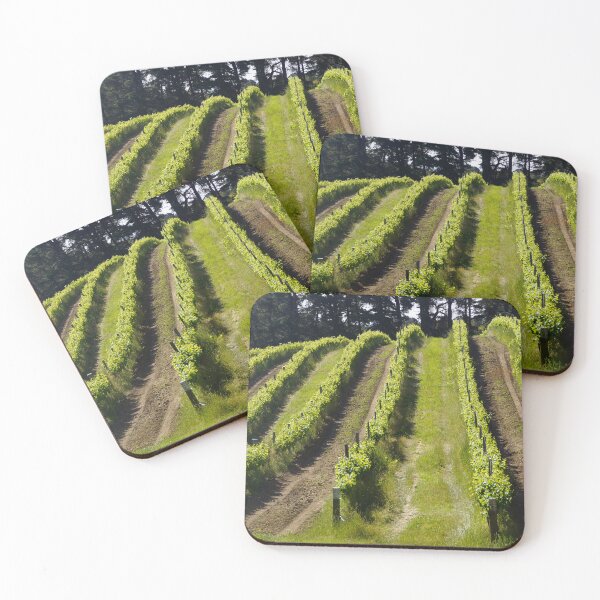 Item preview, Spring Vineyard Rows - Magpie Springs Shiraz Vines Awakening designed and sold by MagpieSprings.