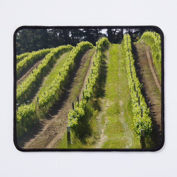 Item preview, Spring Vineyard Rows - Magpie Springs Shiraz Vines Awakening designed and sold by MagpieSprings.