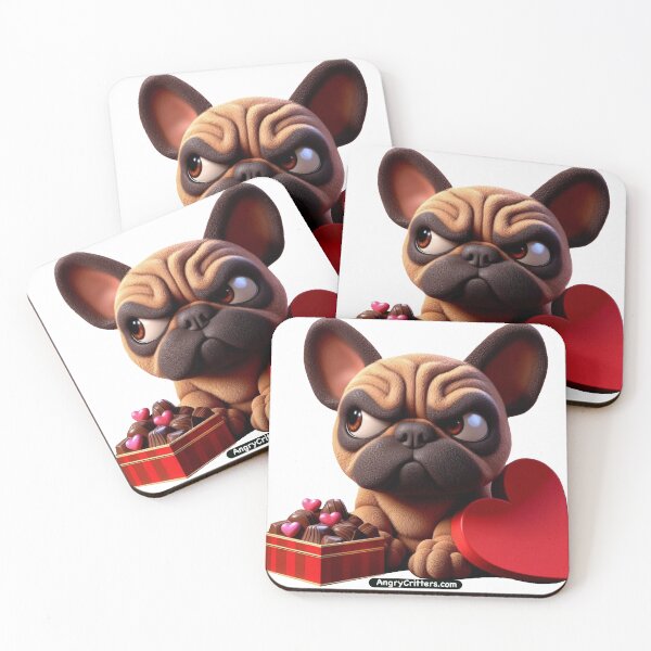 Item preview, French Bulldog Valentine Chocolate designed and sold by lynnk0809.